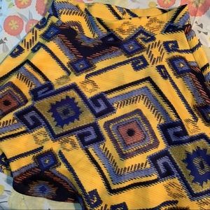 Target Yellow & blue Aztec skirt. Medium